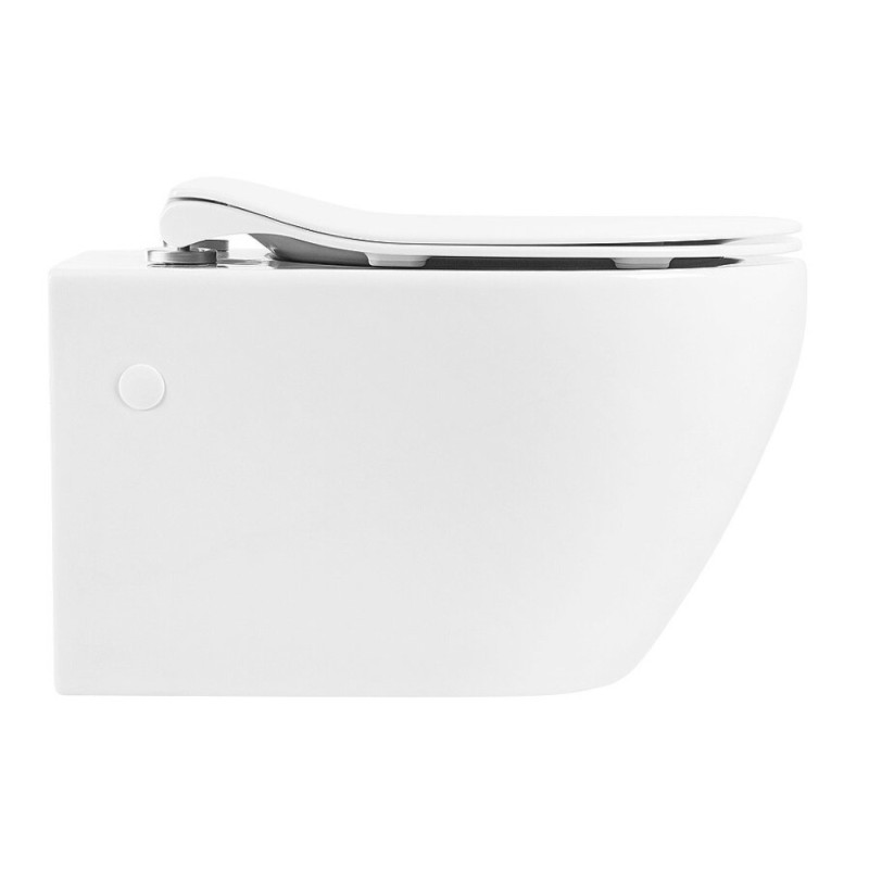 Инсталляция BelBagno BB507B/BB2020SC/BB002-80/BB005-PR-CHROME, безободковый белый унитаз, сиденье микролифт, клавиша смыва хром