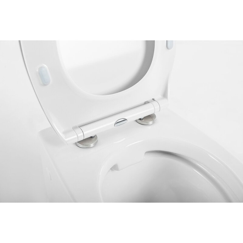 Инсталляция BelBagno BB507B/BB2020SC/BB002-80/BB005-PR-CHROME, безободковый белый унитаз, сиденье микролифт, клавиша смыва хром