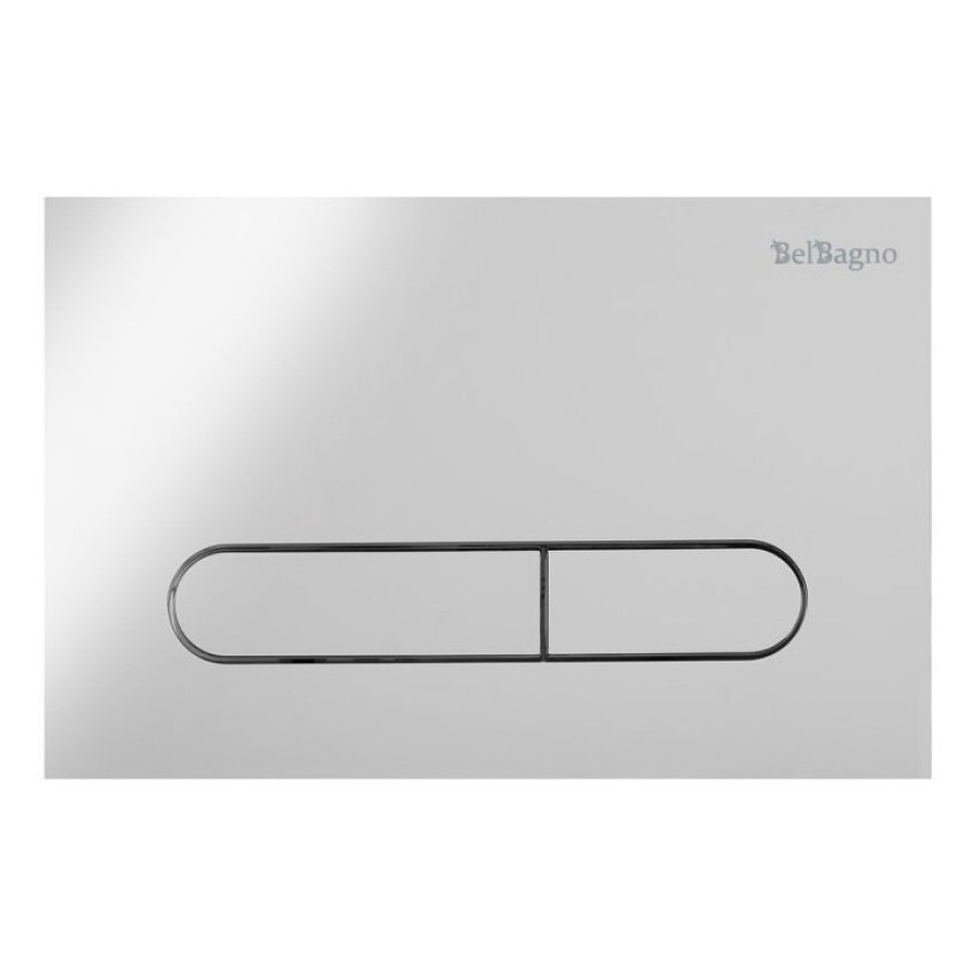 Инсталляция BelBagno BB507B/BB2020SC/BB002-80/BB005-PR-CHROME, безободковый белый унитаз, сиденье микролифт, клавиша смыва хром