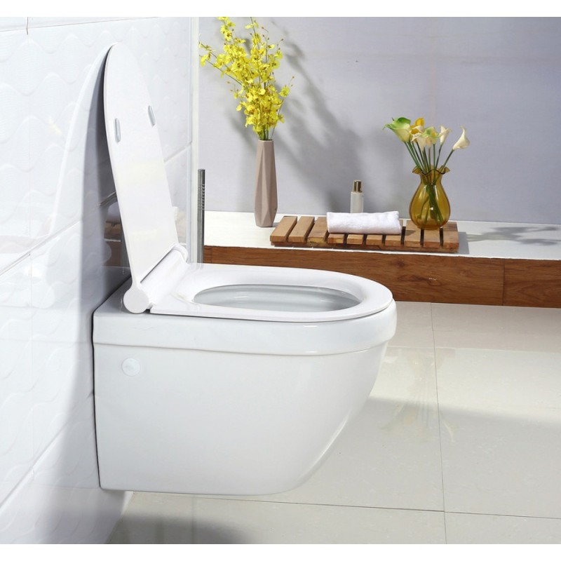 Подвесной унитаз BelBagno Cento-R BB509CH, безободковый