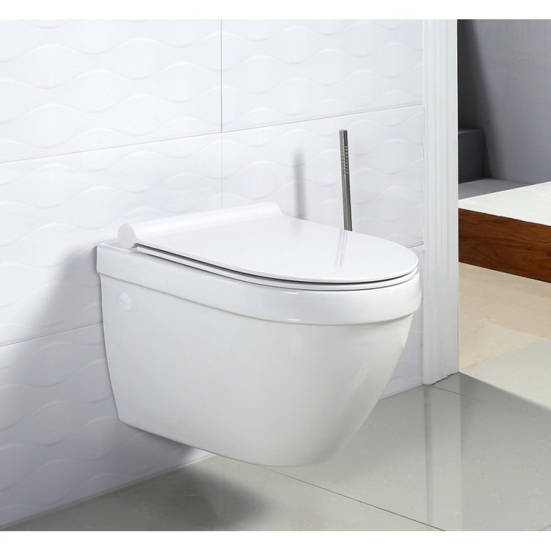 Подвесной унитаз BelBagno Cento-R BB509CH, безободковый