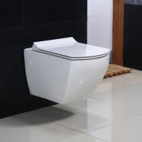 Подвесной унитаз BelBagno Carina BB514CHR, безободковый, белый