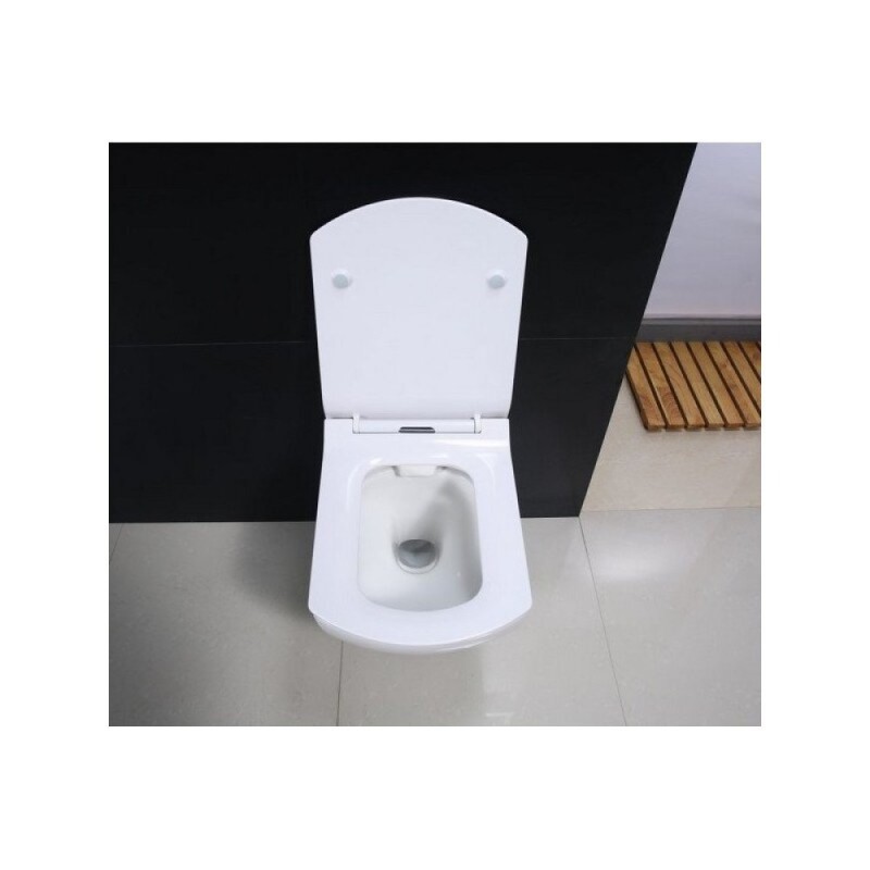 Подвесной унитаз BelBagno Carina BB514CHR, безободковый, белый