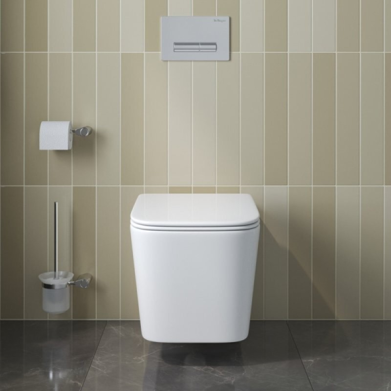 Унитаз подвесной BelBagno Due BB5171CH-TOR/SC, безободковый, крышка микролифт, белый