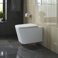 Унитаз подвесной BelBagno Due BB5171CH-TOR/SC, безободковый, крышка микролифт, белый