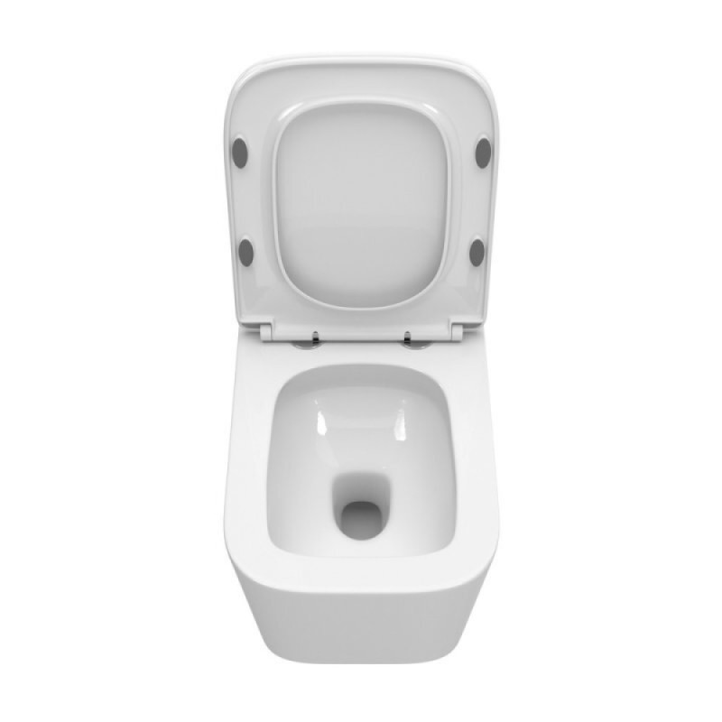 Унитаз подвесной BelBagno Due BB5171CH-TOR/SC, безободковый, крышка микролифт, белый