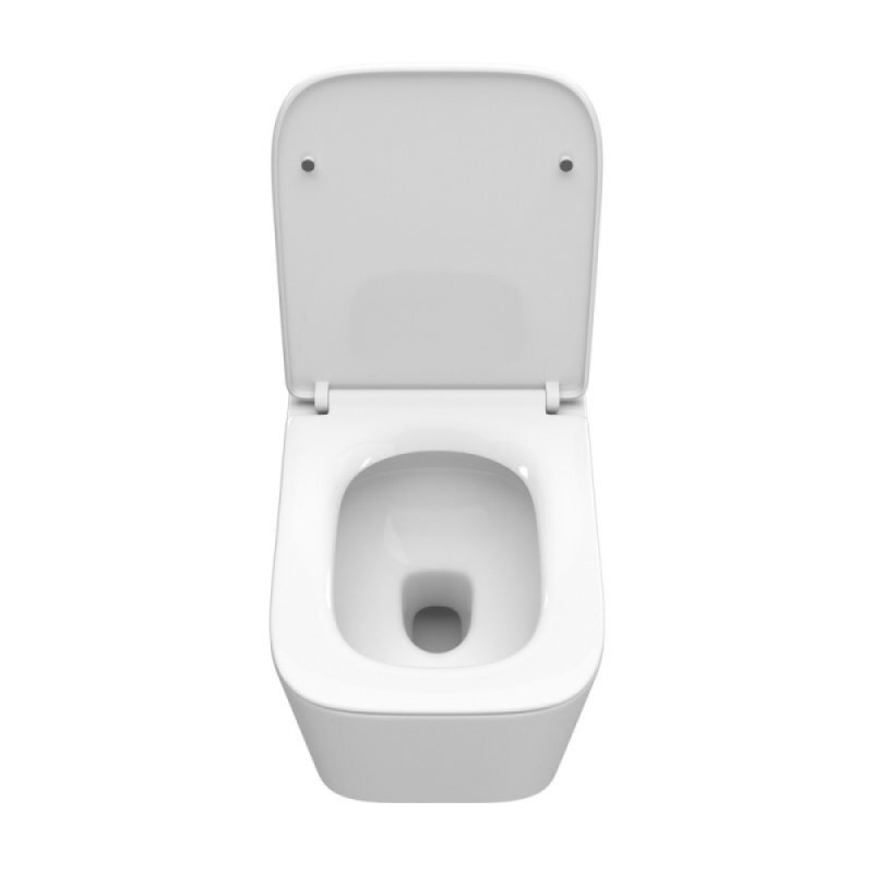 Унитаз подвесной BelBagno Due BB5171CH-TOR/SC, безободковый, крышка микролифт, белый