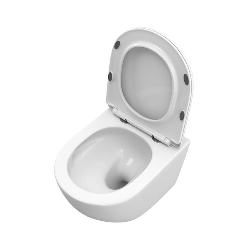 Унитаз BelBagno Uno BB5177CH-TOR/SC подвесной, безободковый, сиденье с микролифтом, белый