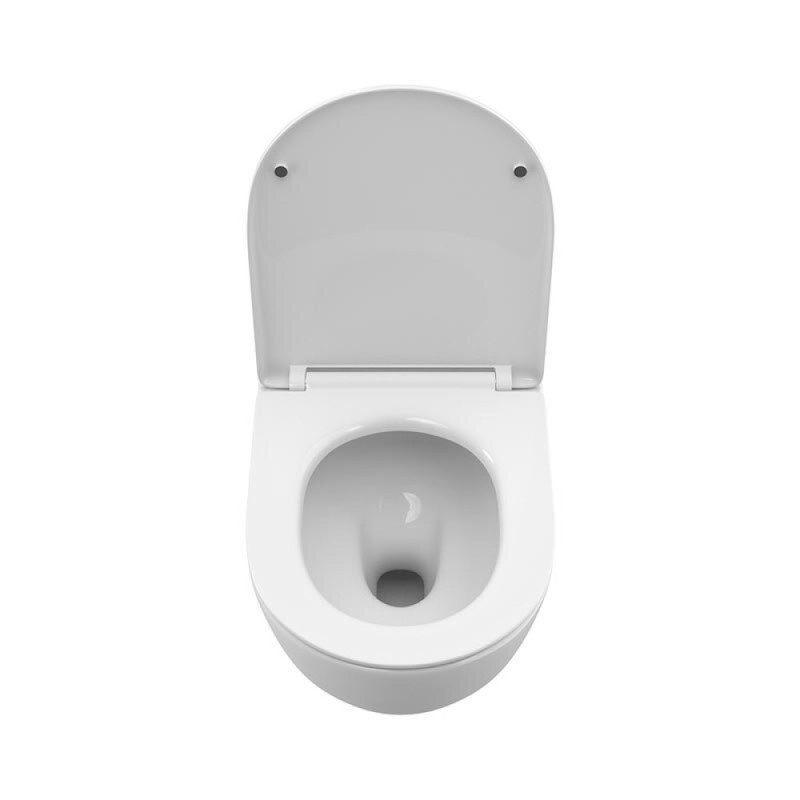Унитаз BelBagno Uno BB5177CH-TOR/SC подвесной, безободковый, сиденье с микролифтом, белый