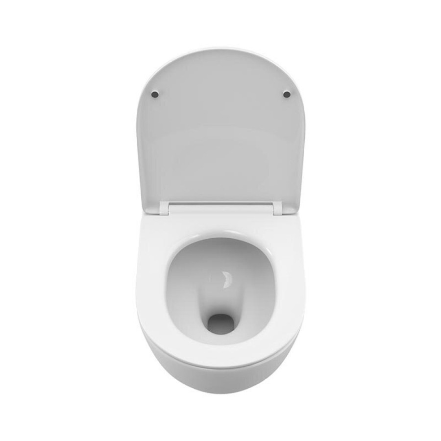 Унитаз BelBagno Uno BB5177CH-TOR/SC подвесной, безободковый, сиденье с микролифтом, белый