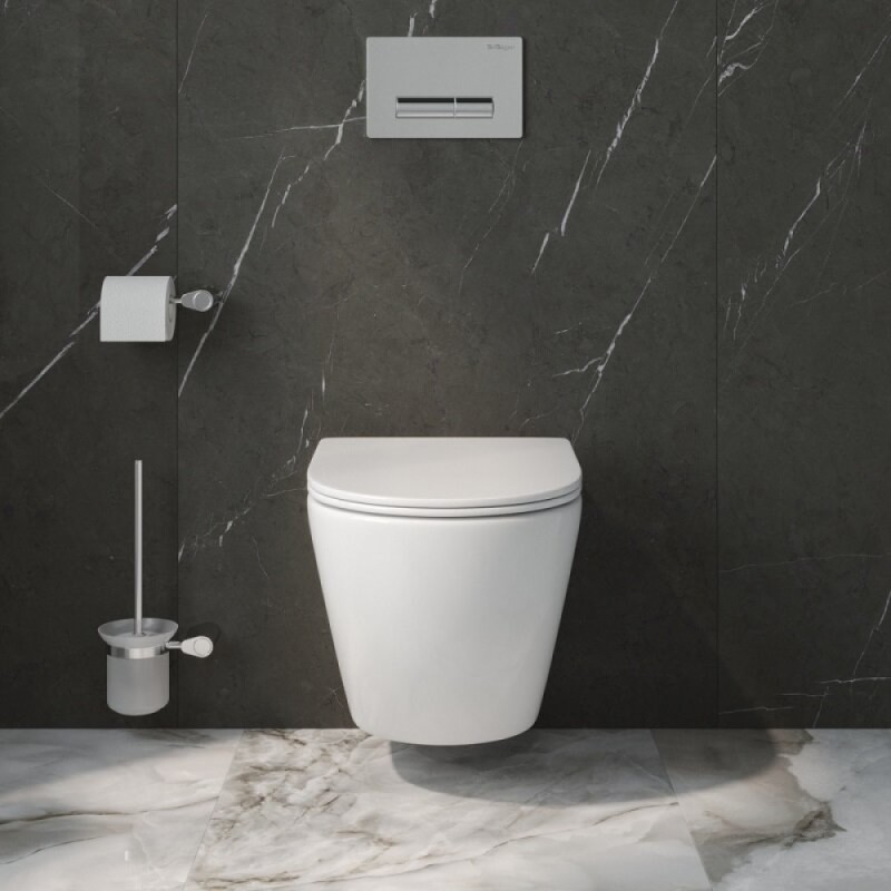 Инсталляция BelBagno с унитазом BelBagno Uno-Tor BB5177CH-TOR/SC/BB026/BB081CR, сиденье микролифт, клавиша смыва хром, белый, 3 в 1