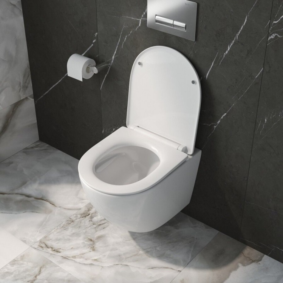 Инсталляция BelBagno с унитазом BelBagno Uno-Tor BB5177CH-TOR/SC/BB026/BB081CR, сиденье микролифт, клавиша смыва хром, белый, 3 в 1