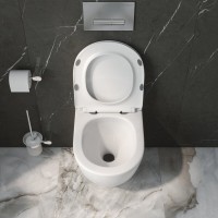 Инсталляция BelBagno с унитазом BelBagno Uno-Tor BB5177CH-TOR/SC/BB026/BB082BL, сиденье микролифт, клавиша смыва белая, белый, 3 в 1