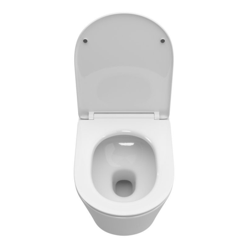 Унитаз подвесной BelBagno Tre-Tor BB5180CH-TOR/SC, безободковый, крышка микролифт, белый