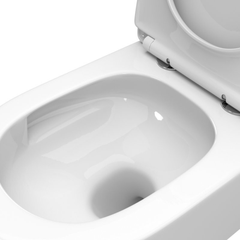 Унитаз подвесной BelBagno Tre-Tor BB5180CH-TOR/SC, безободковый, крышка микролифт, белый