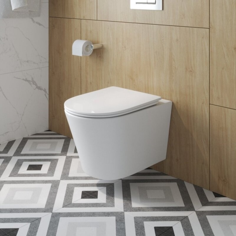 Унитаз подвесной BelBagno Tre-Tor BB5180CH-TOR/SC, безободковый, крышка микролифт, белый