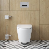Унитаз подвесной BelBagno Tre-Tor BB5180CH-TOR/SC, безободковый, крышка микролифт, белый