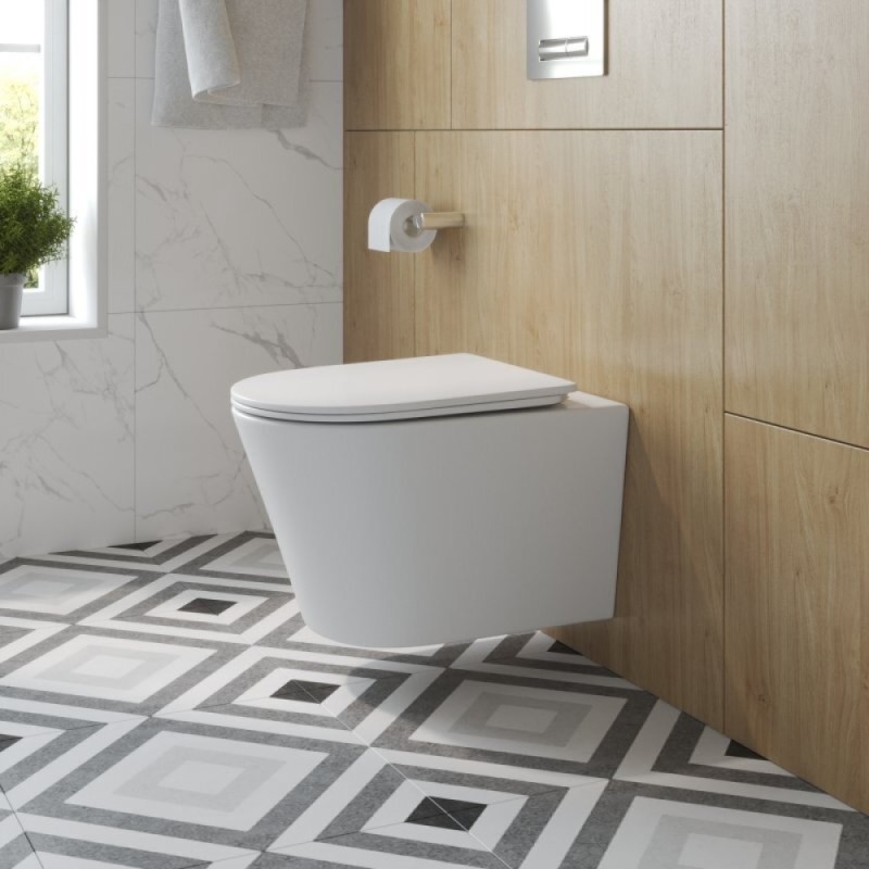 Унитаз подвесной BelBagno Tre-Tor BB5180CH-TOR/SC, безободковый, крышка микролифт, белый