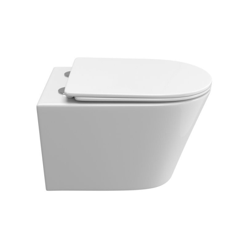 Унитаз подвесной BelBagno Tre-Tor BB5180CH-TOR/SC, безободковый, крышка микролифт, белый