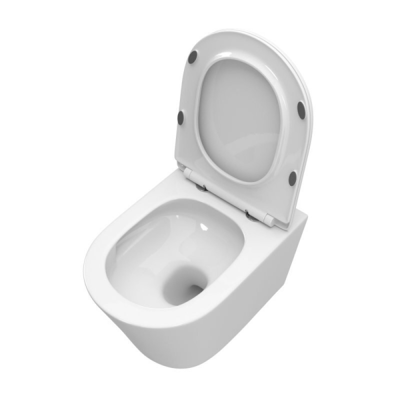Унитаз подвесной BelBagno Tre-Tor BB5180CH-TOR/SC, безободковый, крышка микролифт, белый