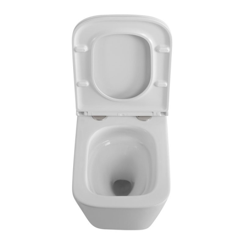 Подвесной унитаз BelBagno Tornado Ardente-Tor BB520CH-TOR/SC, безободковый, сиденье микролифт, белый