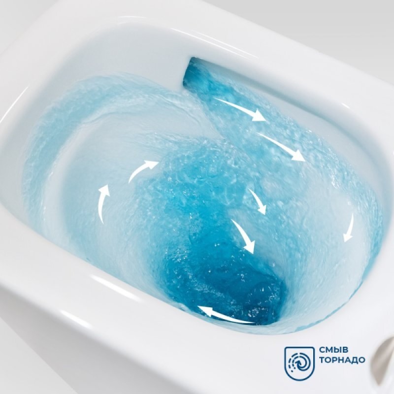 Подвесной унитаз BelBagno Tornado Ardente-Tor BB520CH-TOR/SC, безободковый, сиденье микролифт, белый