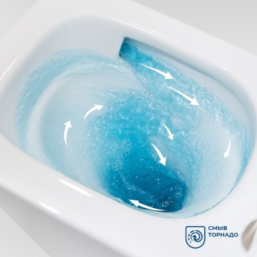 Подвесной унитаз BelBagno Tornado Ardente-Tor BB520CH-TOR/SC, безободковый, сиденье микролифт, белый