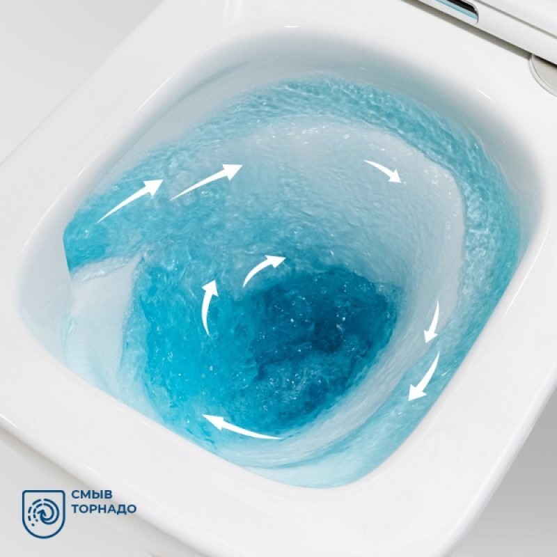 Подвесной унитаз BelBagno Tornado Ardente-Tor BB520CH-TOR/SC, безободковый, сиденье микролифт, белый