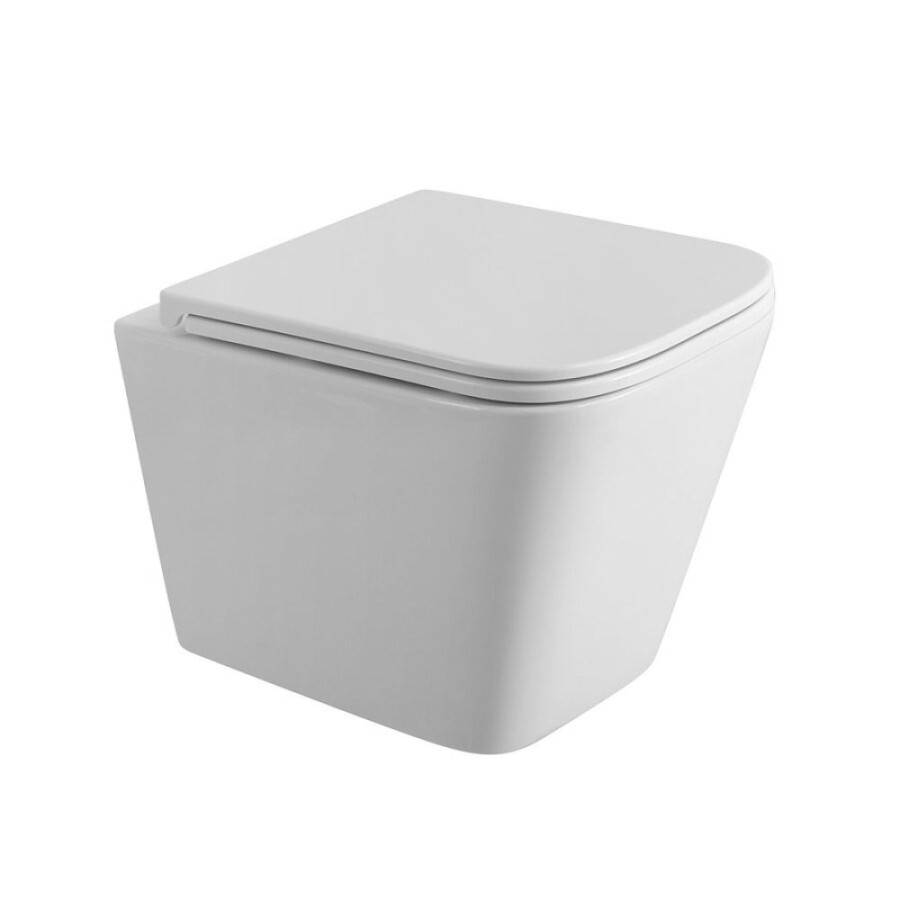 Подвесной унитаз BelBagno Tornado Ardente-Tor BB520CH-TOR/SC, безободковый, сиденье микролифт, белый