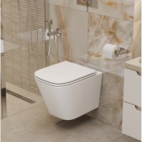 Подвесной унитаз BelBagno Tornado Ardente-Tor BB520CH-TOR/SC, безободковый, сиденье микролифт, белый