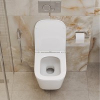 Подвесной унитаз BelBagno Tornado Ardente-Tor BB520CH-TOR/SC, безободковый, сиденье микролифт, белый