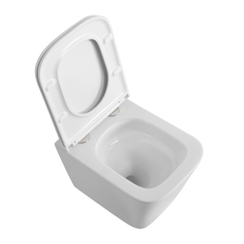 Подвесной унитаз BelBagno Tornado Ardente-Tor BB520CH-TOR/SC, безободковый, сиденье микролифт, белый