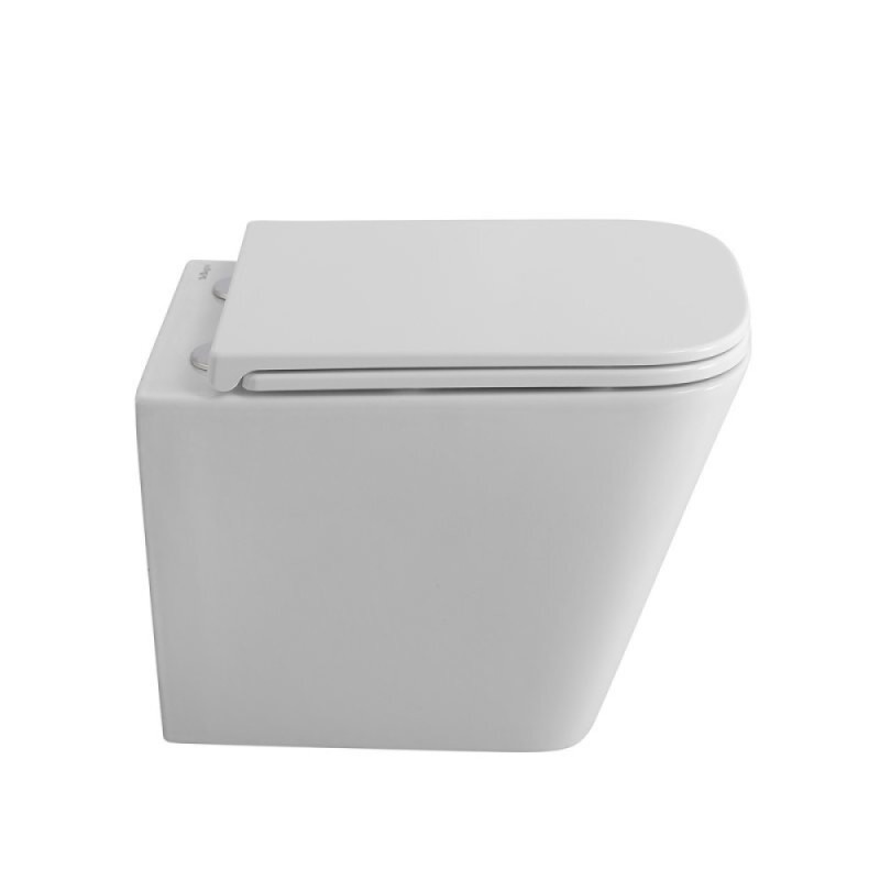 Подвесной унитаз BelBagno Tornado Ardente-Tor BB520CH-TOR/SC, безободковый, сиденье микролифт, белый