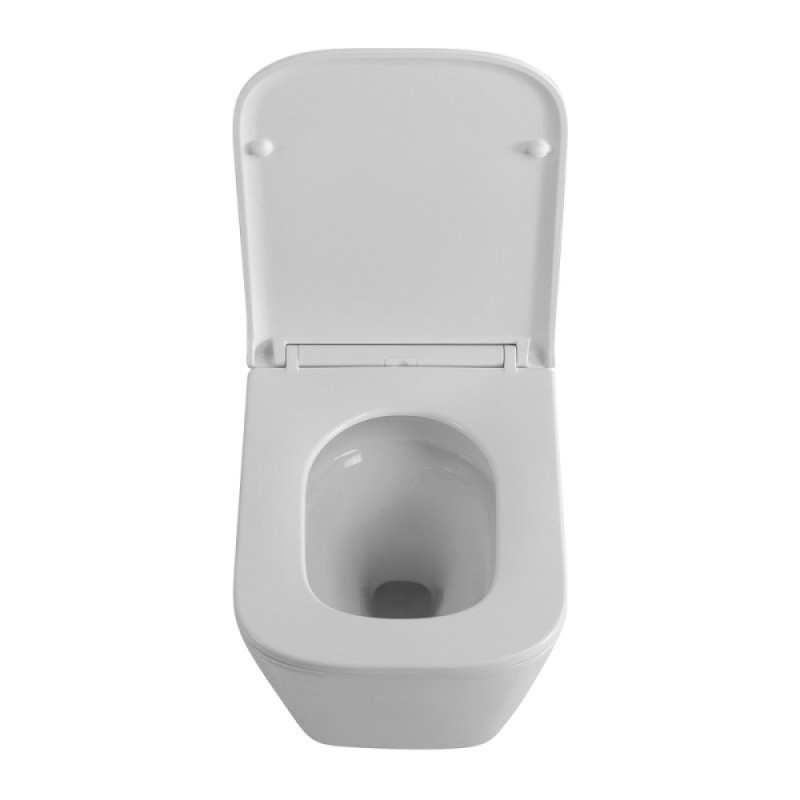 Подвесной унитаз BelBagno Tornado Ardente-Tor BB520CH-TOR/SC, безободковый, сиденье микролифт, белый