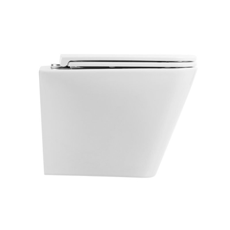Подвесной унитаз BelBagno Ardente-R BB520CHR/SC, безободковый, сиденье микролифт, белый