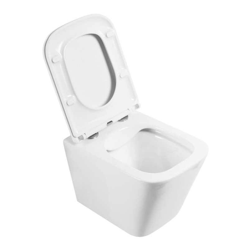 Подвесной унитаз BelBagno Ardente-R BB520CHR/SC, безободковый, сиденье микролифт, белый