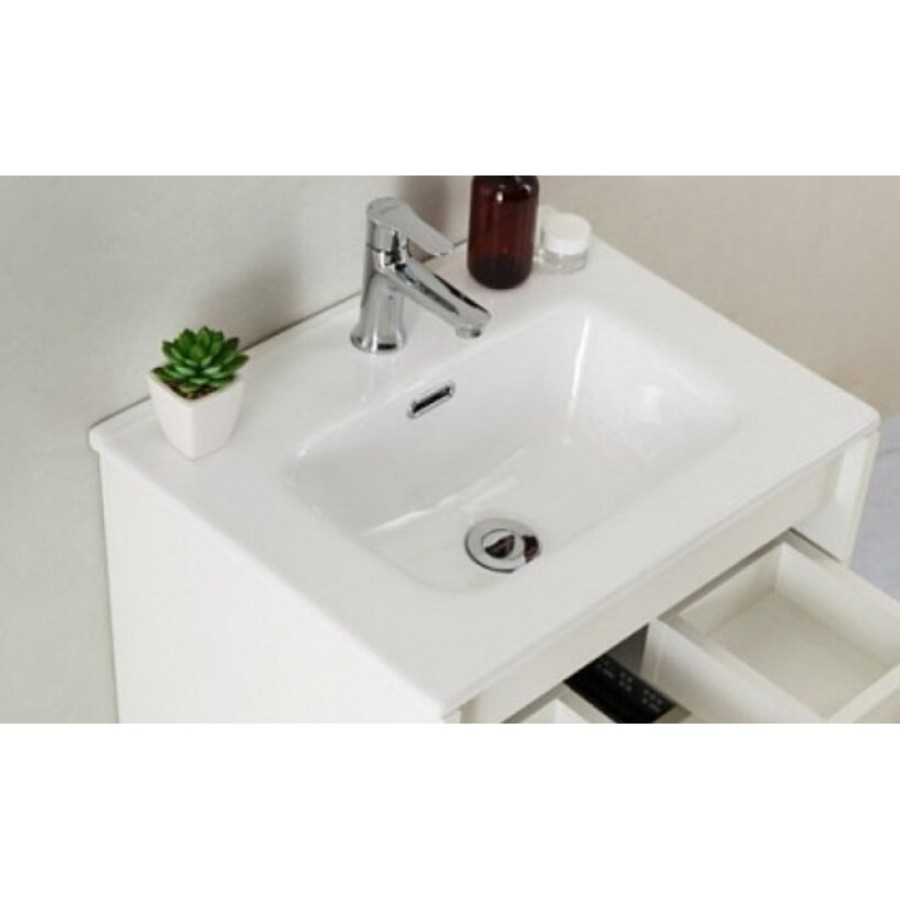 Раковина BelBagno BB600/390ETL 60 см, керамика, белая