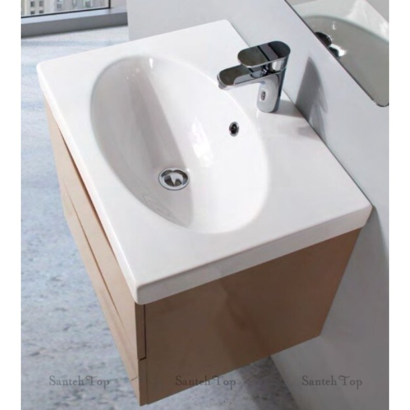 Керамическая раковина BelBagno BB600-LV-CER-N, 60 x 45,2 x 18,4 см