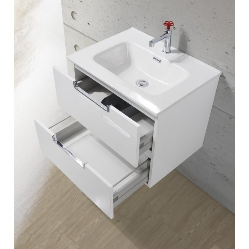 Тумба под раковину BelBagno Leticia BB600DDAC/TO 60 см, бежевый (Tortora Opaco)