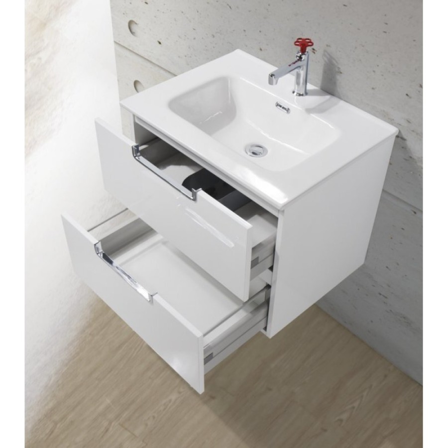 Тумба под раковину BelBagno Leticia BB600DDAC/TO 60 см, бежевый (Tortora Opaco)