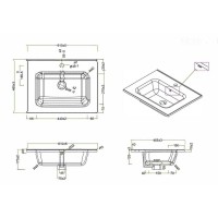 Раковина BelBagno Leticia, 60 см, BB600ETL