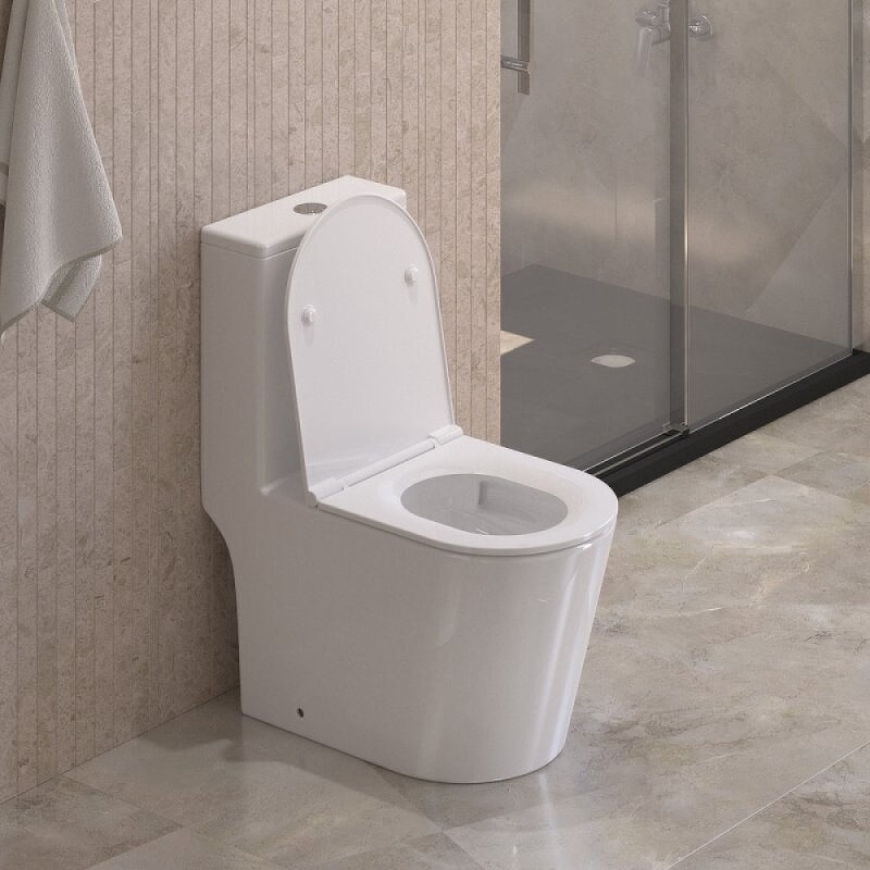 Напольный унитаз BelBagno Tre-Tor BB673CP-MN-TOR/SC с бачком, безободковый, смыв торнадо, сиденье микролифт, белый