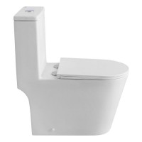 Напольный унитаз BelBagno Tre-Tor BB673CP-MN-TOR/SC с бачком, безободковый, смыв торнадо, сиденье микролифт, белый