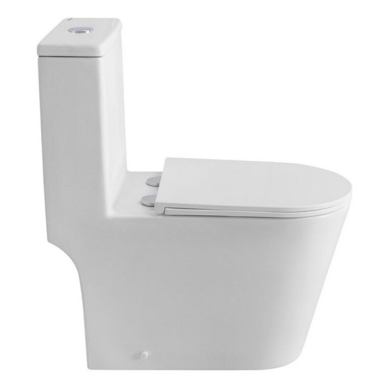 Напольный унитаз BelBagno Tre-Tor BB673CP-MN-TOR/SC с бачком, безободковый, смыв торнадо, сиденье микролифт, белый