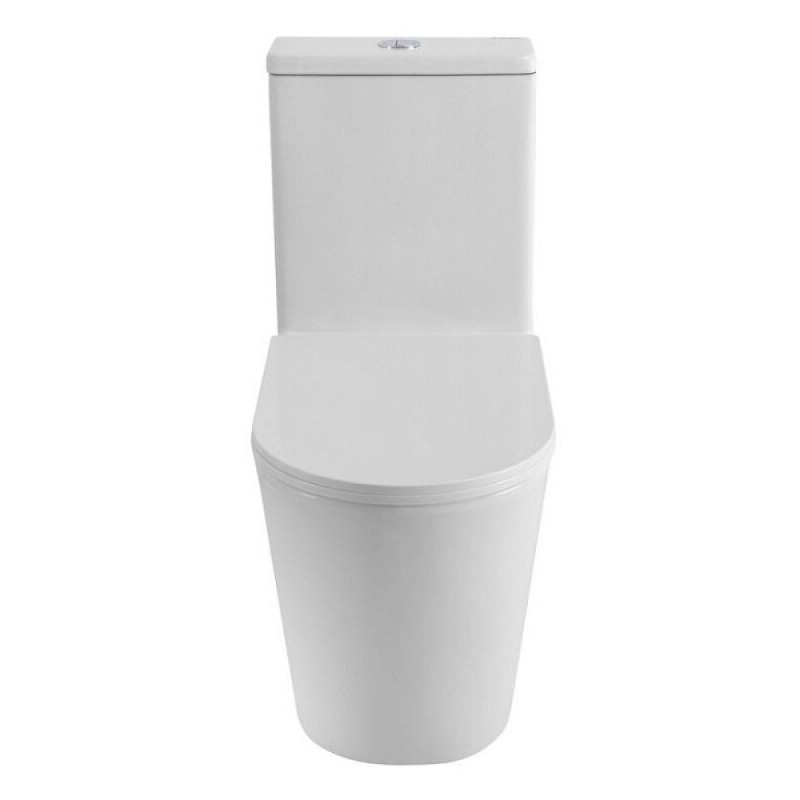 Напольный унитаз BelBagno Tre-Tor BB673CP-MN-TOR/SC с бачком, безободковый, смыв торнадо, сиденье микролифт, белый