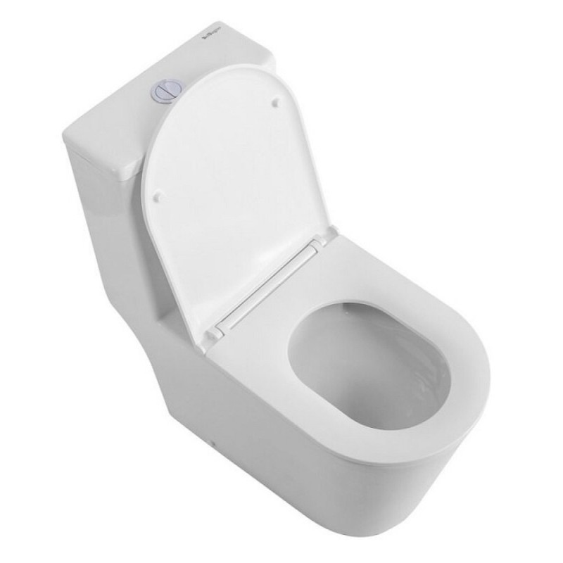 Напольный унитаз BelBagno Tre-Tor BB673CP-MN-TOR/SC с бачком, безободковый, смыв торнадо, сиденье микролифт, белый