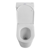 Напольный унитаз BelBagno Tre-Tor BB673CP-MN-TOR/SC с бачком, безободковый, смыв торнадо, сиденье микролифт, белый