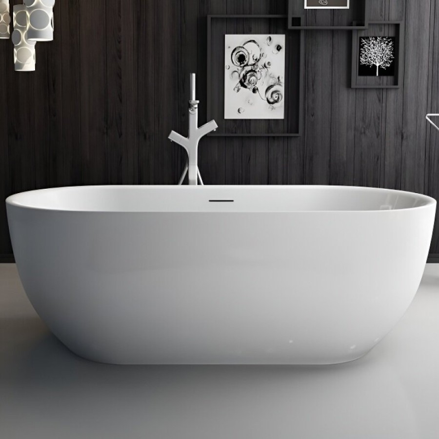 Ванна акриловая BelBagno BB70-1500-800, 150 х 80 см, слив-перелив в комплекте, белая