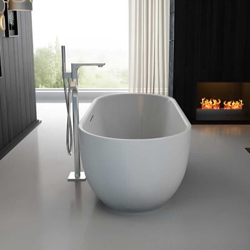 Ванна акриловая BelBagno BB70-1500-800, 150 х 80 см, слив-перелив в комплекте, белая