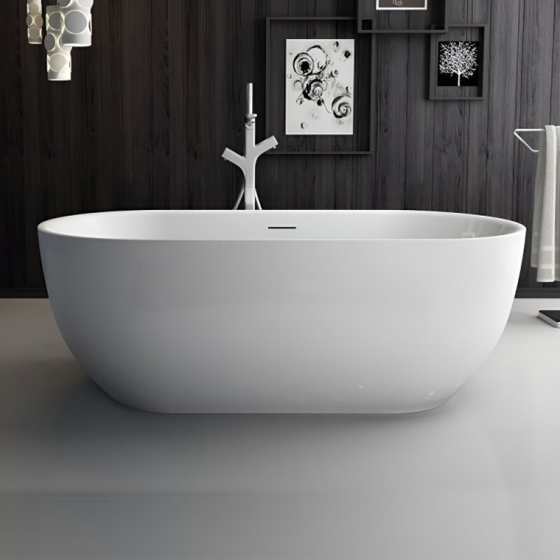 Ванна акриловая BelBagno BB70-1700-800, 170 х 80 см, слив-перелив в комплекте, белая